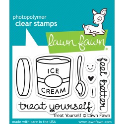 Lawn Fawn TREAT YOURSELF stamp set: